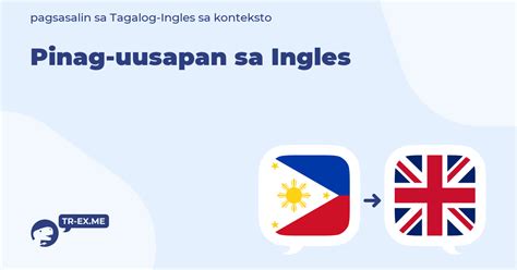 pinag uusapan english